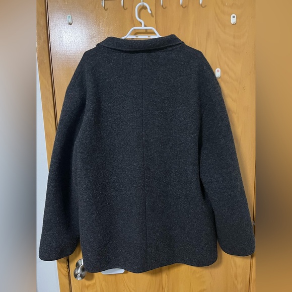 Pure New Wool Geiger Sweater Coat with Oversized Pockets - Picture 2 of 3